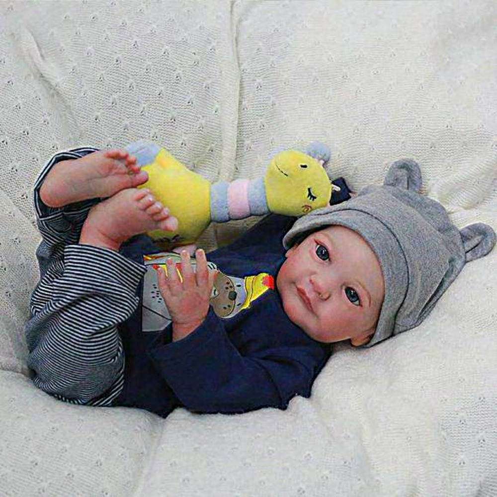 19 Inch Handmade Soft‎ Body Realistic Newborn Baby Dolls